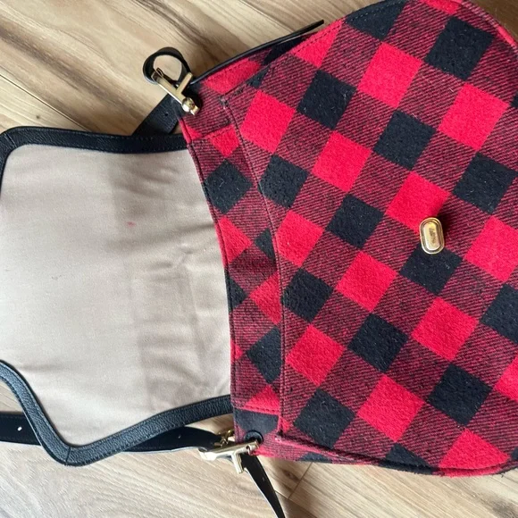 Talbots purse crossbody buffalo check pattern - Picture 3 of 5